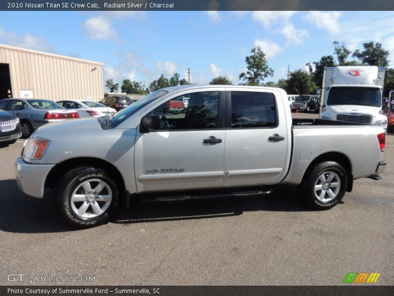 Radiant Silver / Charcoal 2010 Nissan Titan SE Crew Cab