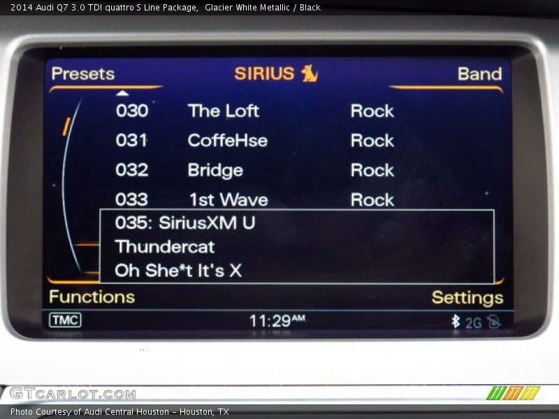 Audio System of 2014 Q7 3.0 TDI quattro S Line Package