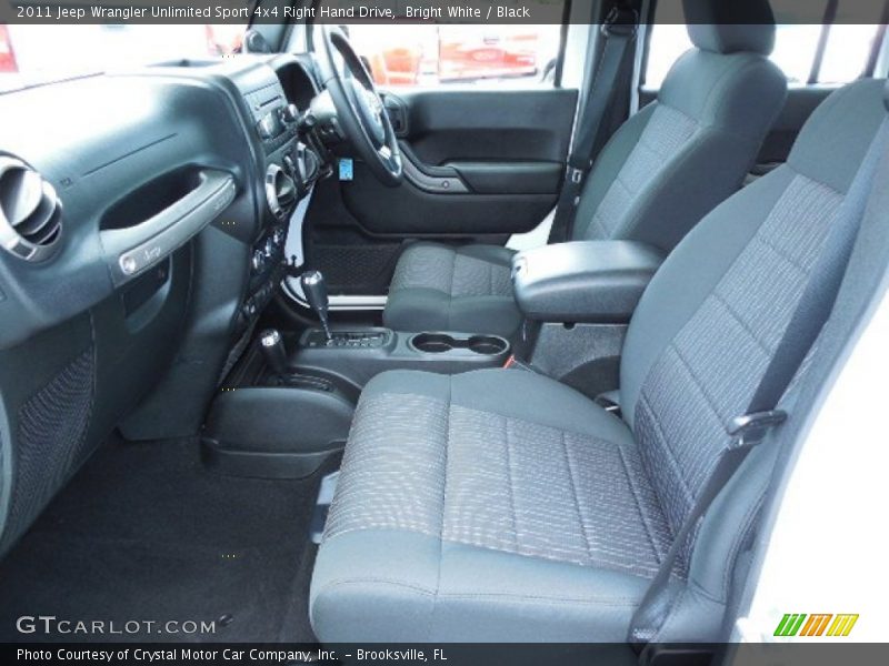 Front Seat of 2011 Wrangler Unlimited Sport 4x4 Right Hand Drive