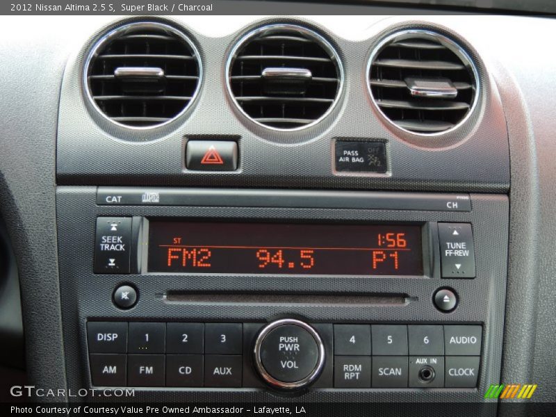 Super Black / Charcoal 2012 Nissan Altima 2.5 S