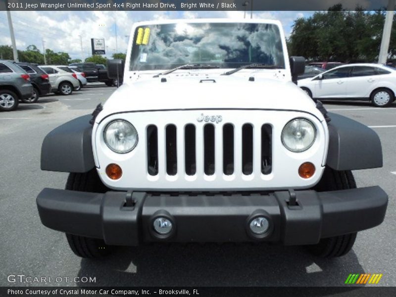 Bright White / Black 2011 Jeep Wrangler Unlimited Sport 4x4 Right Hand Drive