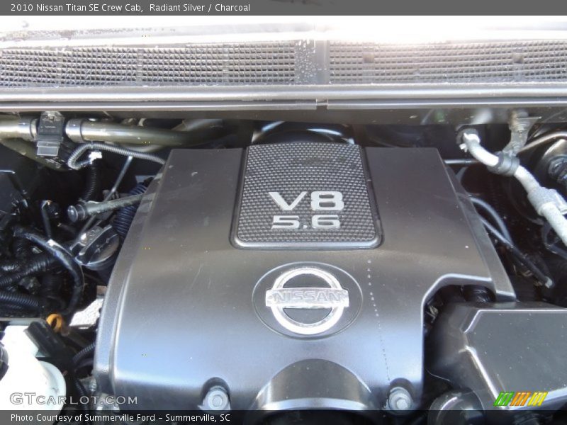 Radiant Silver / Charcoal 2010 Nissan Titan SE Crew Cab