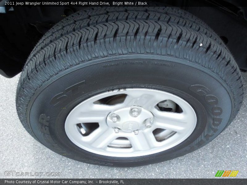Bright White / Black 2011 Jeep Wrangler Unlimited Sport 4x4 Right Hand Drive