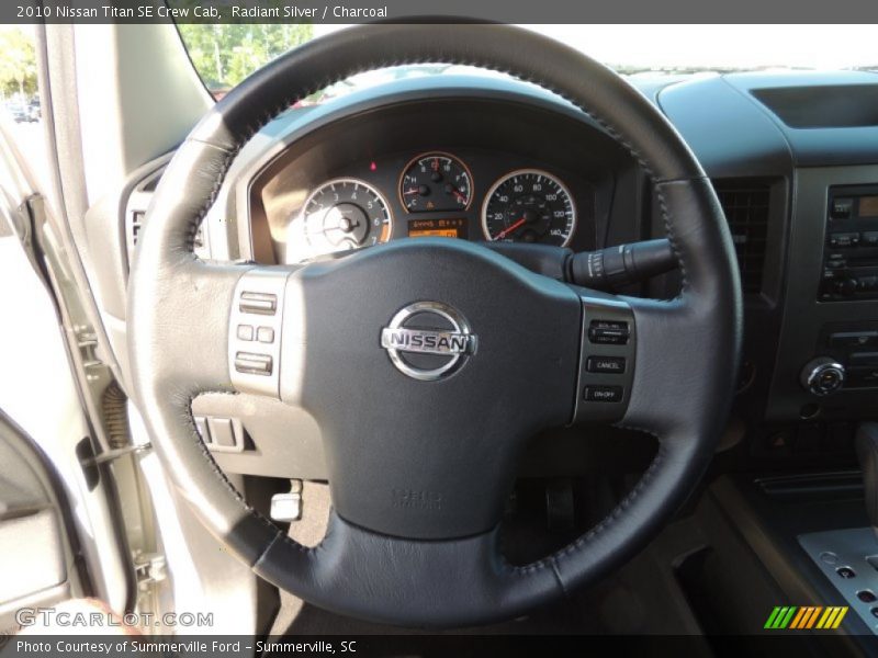 Radiant Silver / Charcoal 2010 Nissan Titan SE Crew Cab