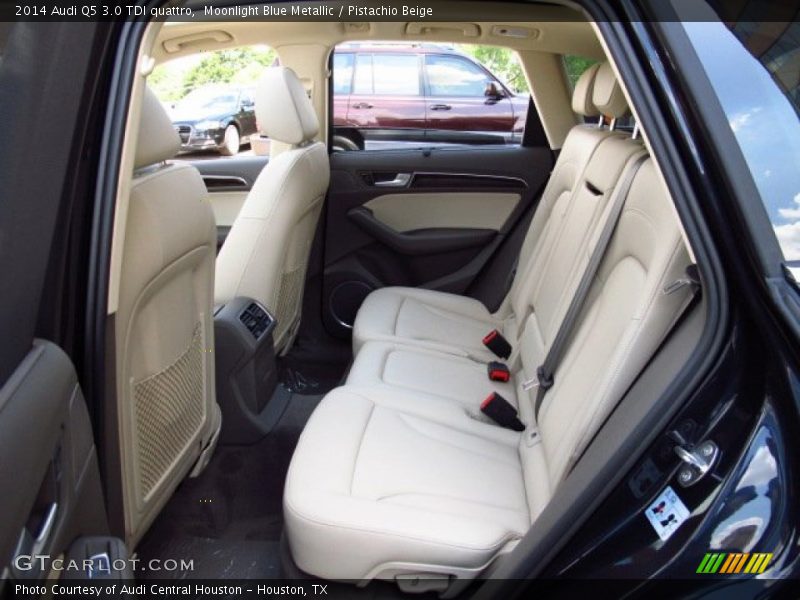Moonlight Blue Metallic / Pistachio Beige 2014 Audi Q5 3.0 TDI quattro