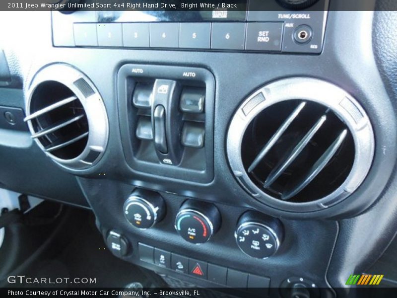 Bright White / Black 2011 Jeep Wrangler Unlimited Sport 4x4 Right Hand Drive