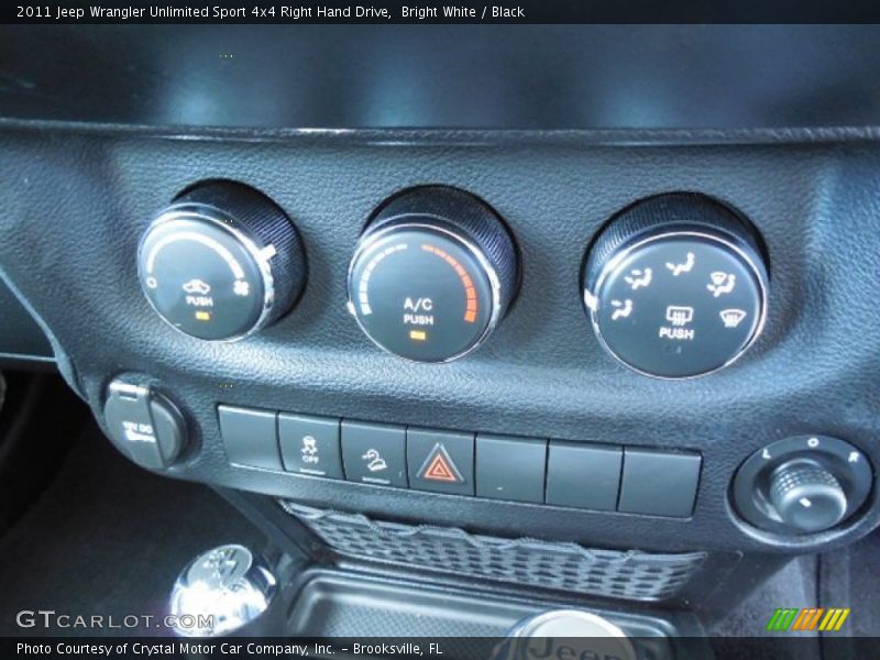 Bright White / Black 2011 Jeep Wrangler Unlimited Sport 4x4 Right Hand Drive