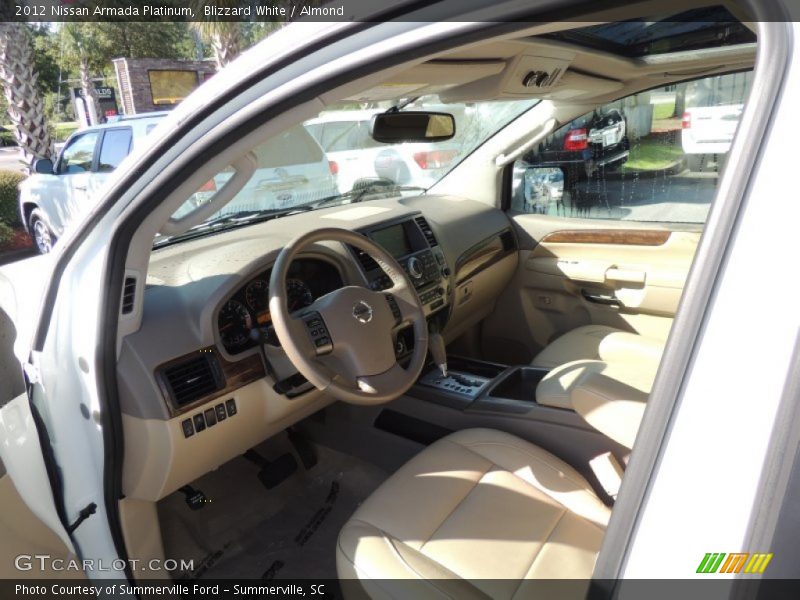 Blizzard White / Almond 2012 Nissan Armada Platinum