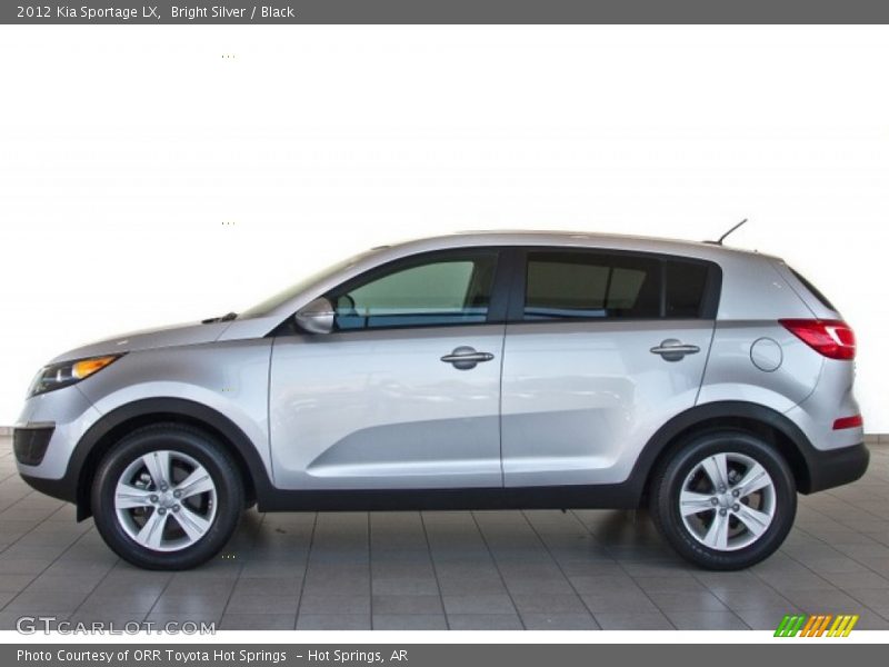Bright Silver / Black 2012 Kia Sportage LX