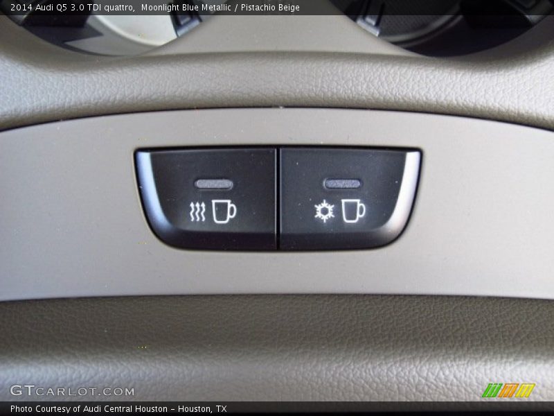 Moonlight Blue Metallic / Pistachio Beige 2014 Audi Q5 3.0 TDI quattro