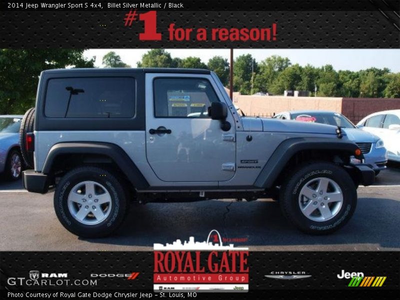 Billet Silver Metallic / Black 2014 Jeep Wrangler Sport S 4x4