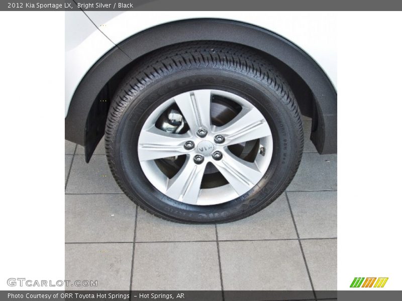 Bright Silver / Black 2012 Kia Sportage LX