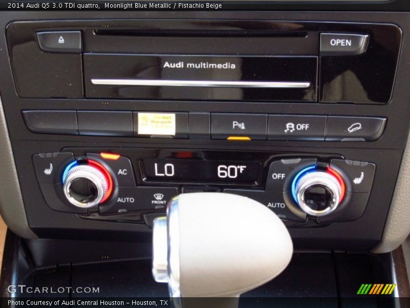 Moonlight Blue Metallic / Pistachio Beige 2014 Audi Q5 3.0 TDI quattro