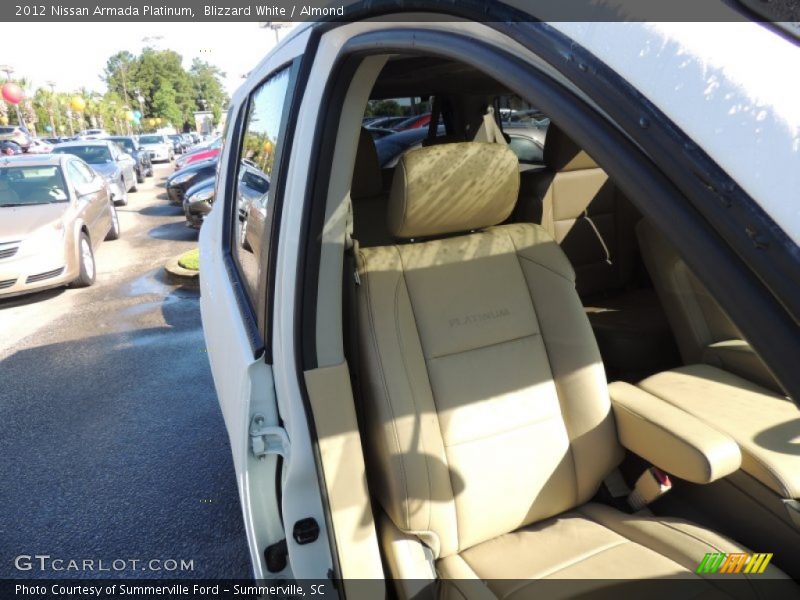 Blizzard White / Almond 2012 Nissan Armada Platinum