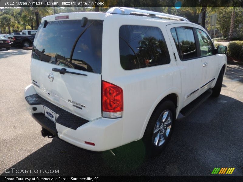 Blizzard White / Almond 2012 Nissan Armada Platinum