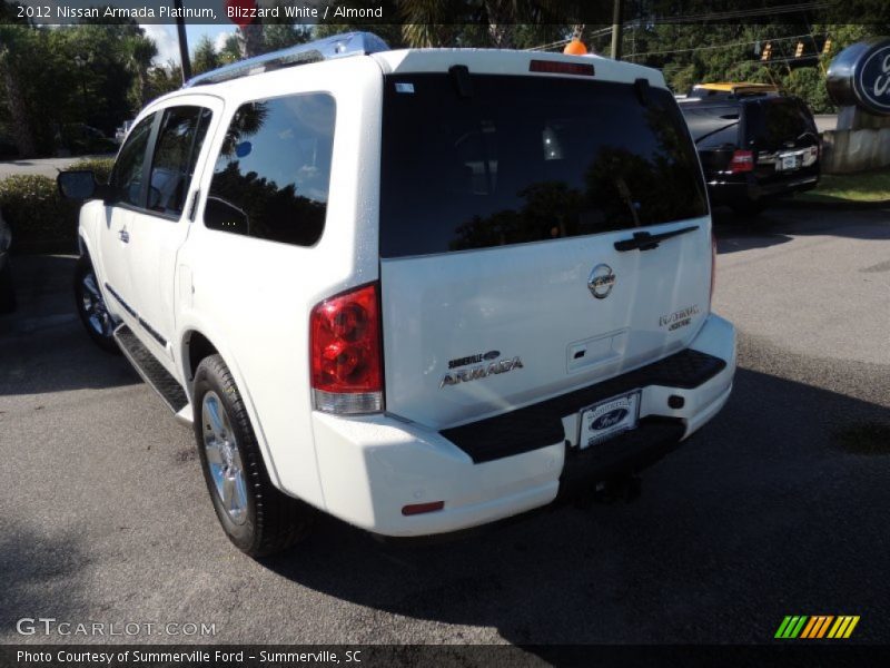 Blizzard White / Almond 2012 Nissan Armada Platinum