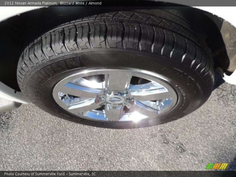 Blizzard White / Almond 2012 Nissan Armada Platinum