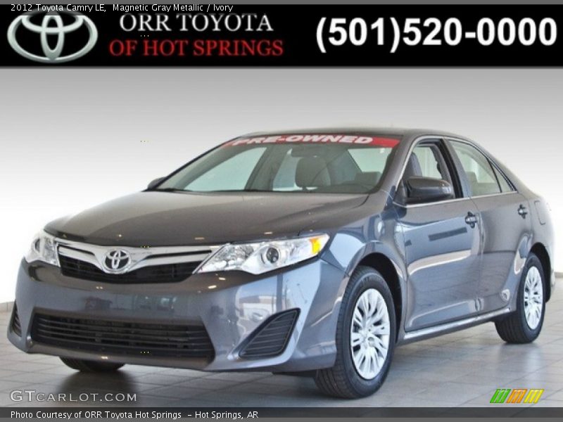 Magnetic Gray Metallic / Ivory 2012 Toyota Camry LE