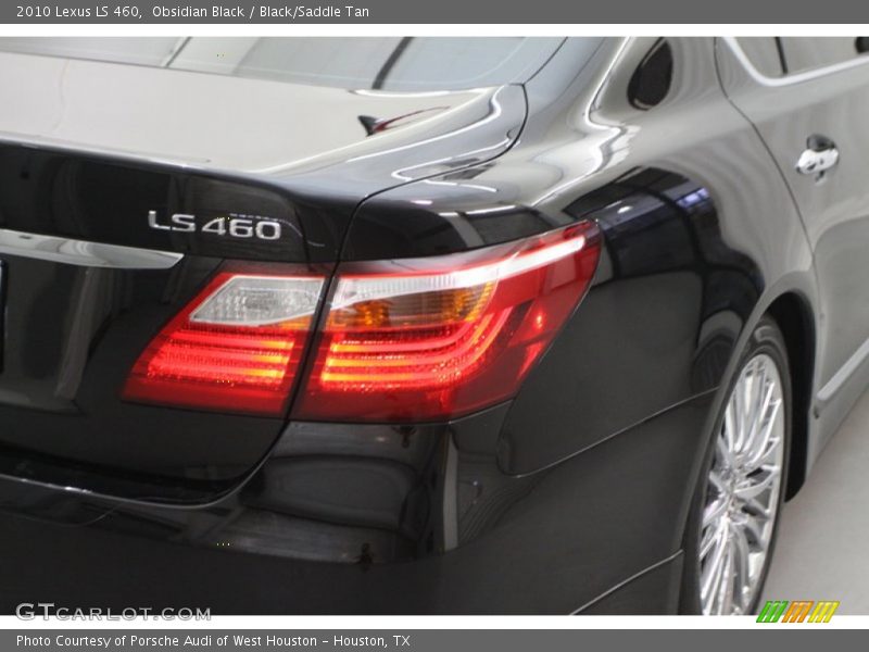 Obsidian Black / Black/Saddle Tan 2010 Lexus LS 460