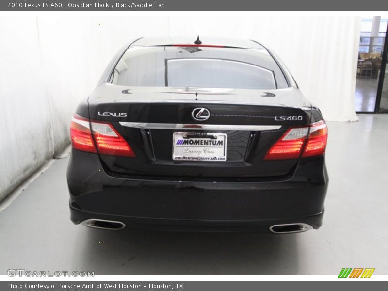 Obsidian Black / Black/Saddle Tan 2010 Lexus LS 460