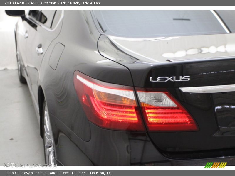 Obsidian Black / Black/Saddle Tan 2010 Lexus LS 460
