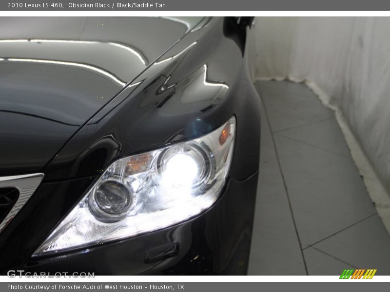 Obsidian Black / Black/Saddle Tan 2010 Lexus LS 460