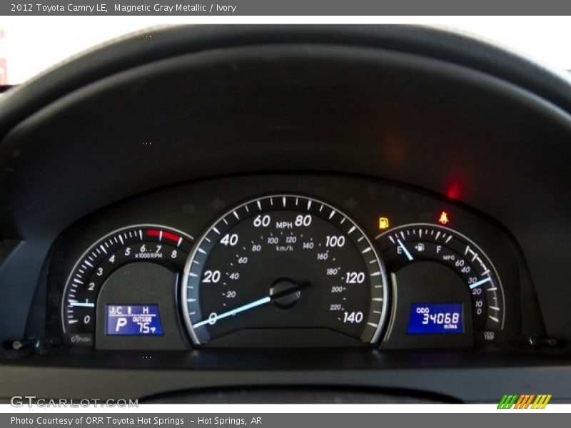 Magnetic Gray Metallic / Ivory 2012 Toyota Camry LE