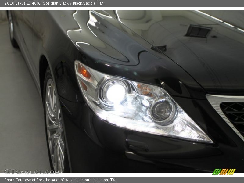 Obsidian Black / Black/Saddle Tan 2010 Lexus LS 460