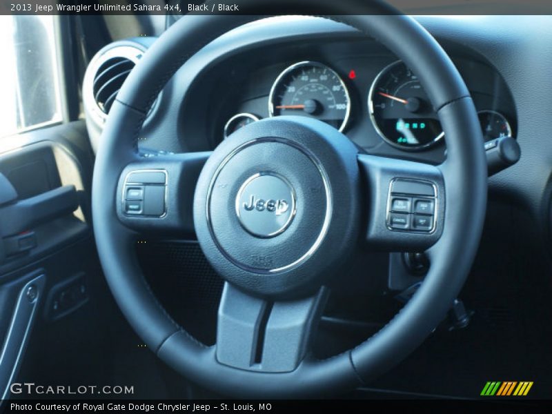 Black / Black 2013 Jeep Wrangler Unlimited Sahara 4x4