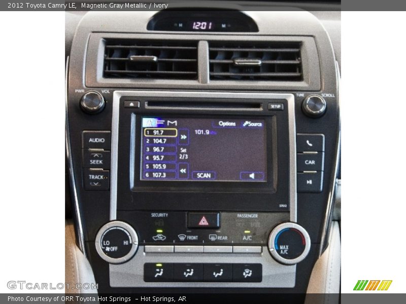 Magnetic Gray Metallic / Ivory 2012 Toyota Camry LE