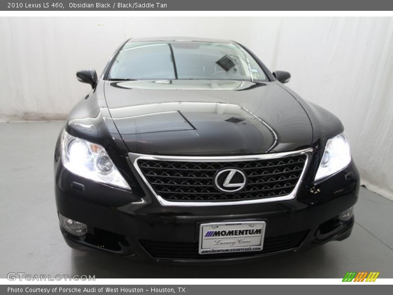 Obsidian Black / Black/Saddle Tan 2010 Lexus LS 460