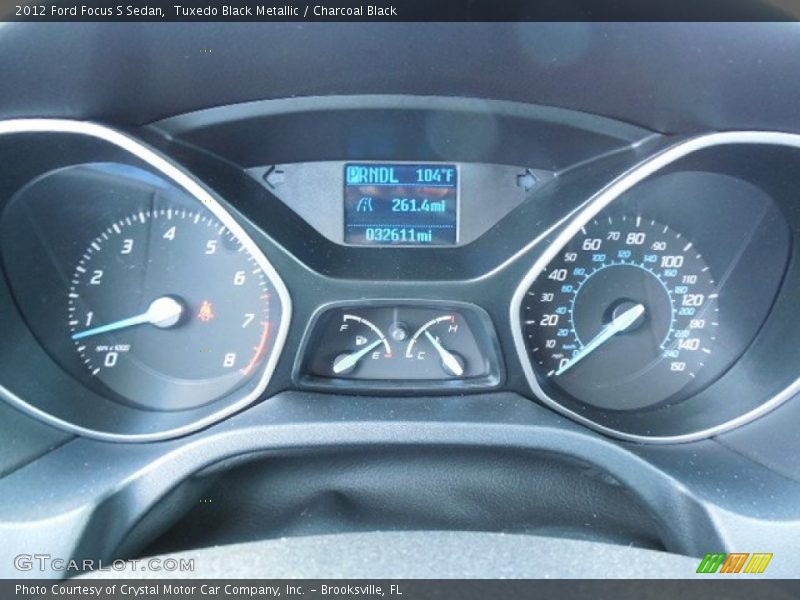 Tuxedo Black Metallic / Charcoal Black 2012 Ford Focus S Sedan