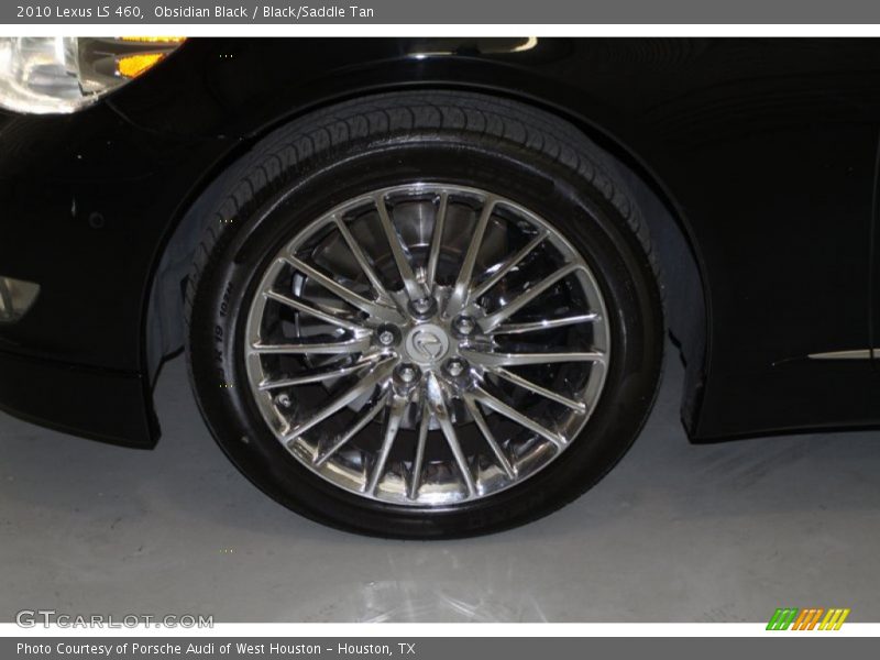 Obsidian Black / Black/Saddle Tan 2010 Lexus LS 460