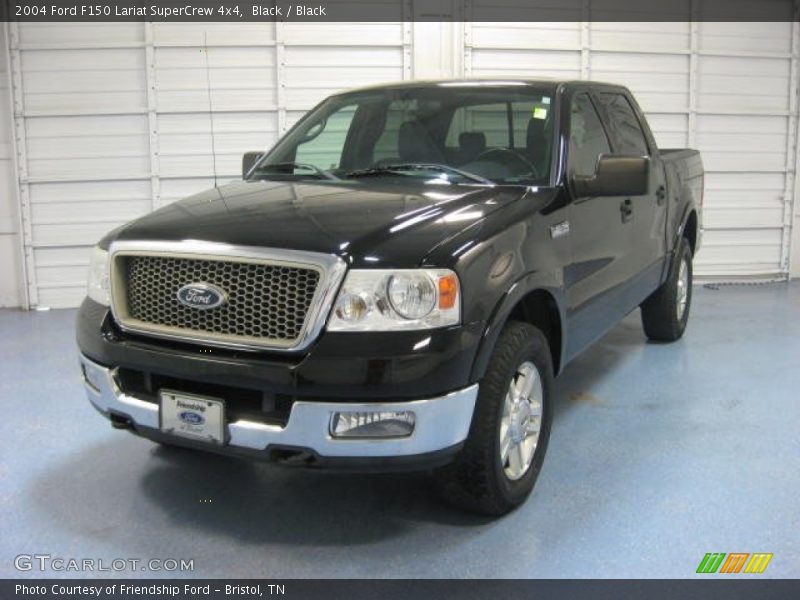 Black / Black 2004 Ford F150 Lariat SuperCrew 4x4