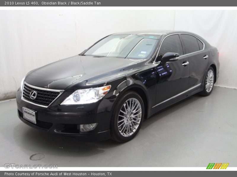 Obsidian Black / Black/Saddle Tan 2010 Lexus LS 460