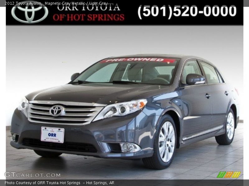 Magnetic Gray Metallic / Light Gray 2012 Toyota Avalon