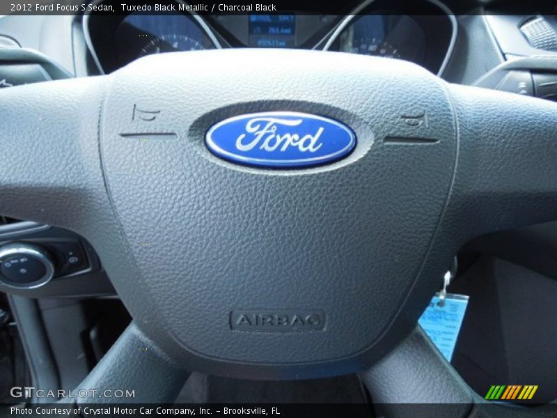 Tuxedo Black Metallic / Charcoal Black 2012 Ford Focus S Sedan