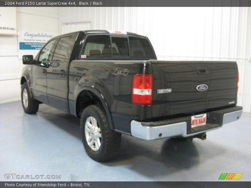 Black / Black 2004 Ford F150 Lariat SuperCrew 4x4