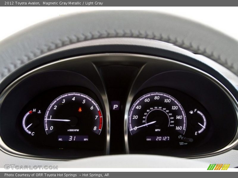 Magnetic Gray Metallic / Light Gray 2012 Toyota Avalon