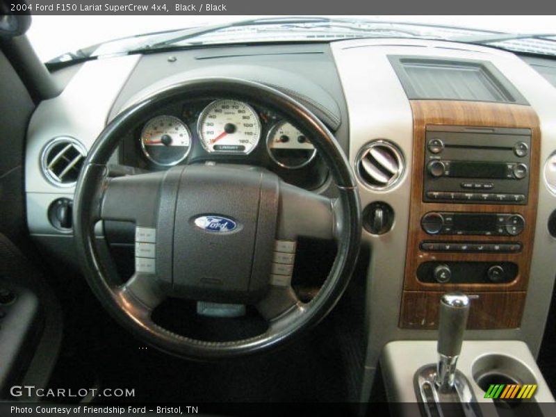 Black / Black 2004 Ford F150 Lariat SuperCrew 4x4