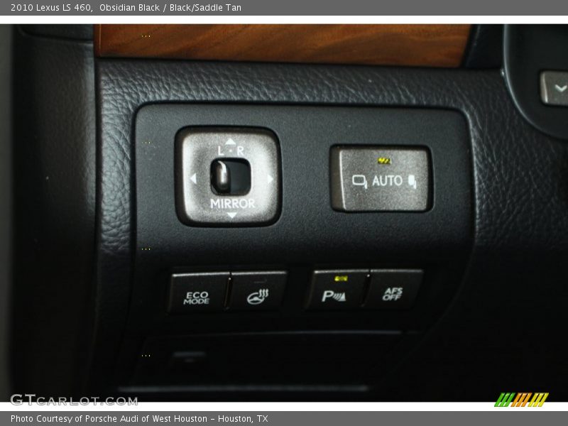 Obsidian Black / Black/Saddle Tan 2010 Lexus LS 460