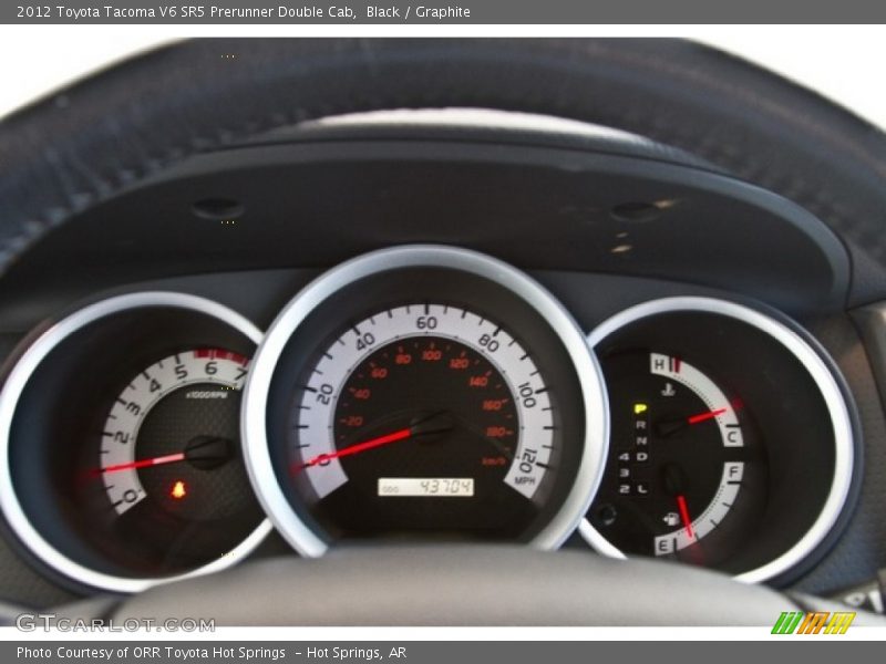 Black / Graphite 2012 Toyota Tacoma V6 SR5 Prerunner Double Cab