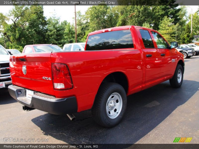 Flame Red / Black/Diesel Gray 2014 Ram 1500 Tradesman Quad Cab 4x4