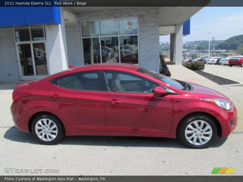 Red Allure / Beige 2012 Hyundai Elantra GLS
