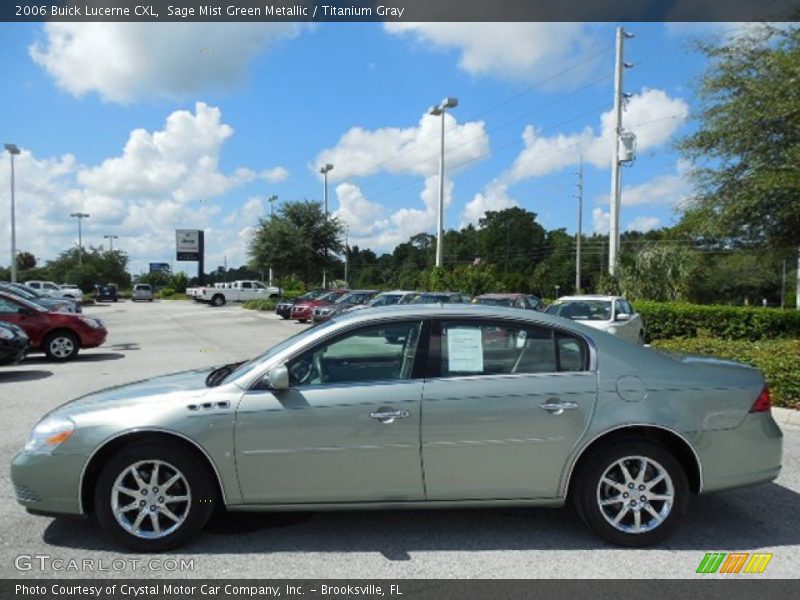 Sage Mist Green Metallic / Titanium Gray 2006 Buick Lucerne CXL
