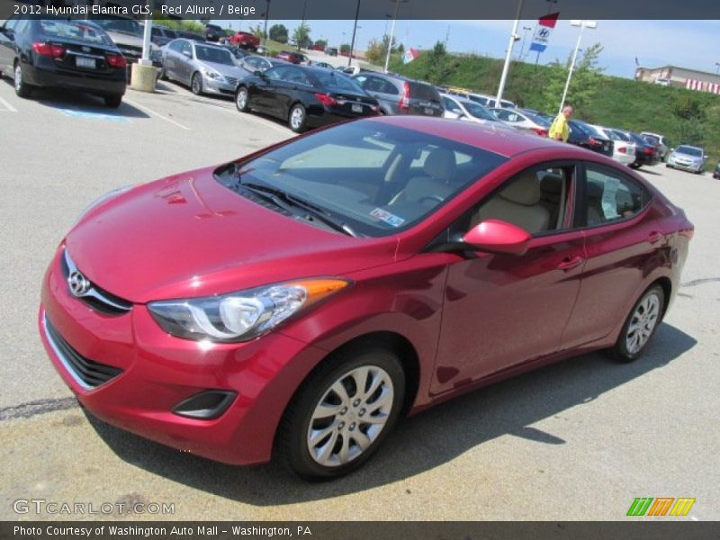 Red Allure / Beige 2012 Hyundai Elantra GLS