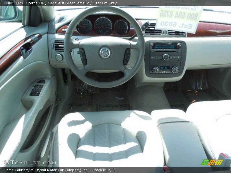 Sage Mist Green Metallic / Titanium Gray 2006 Buick Lucerne CXL