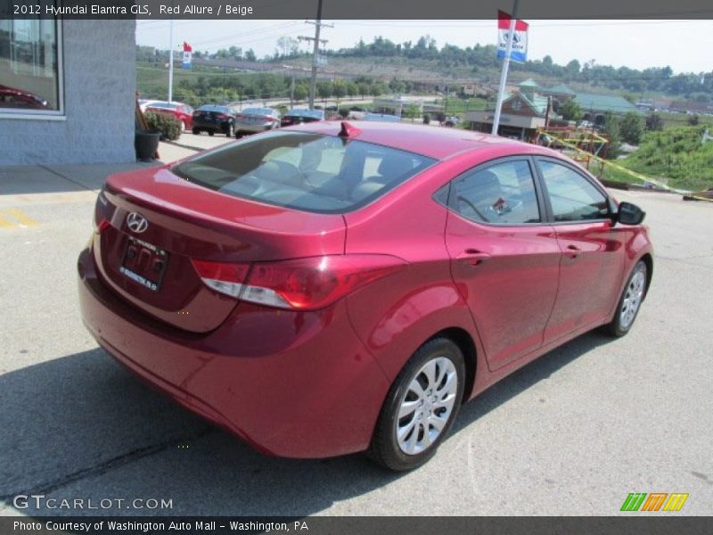 Red Allure / Beige 2012 Hyundai Elantra GLS