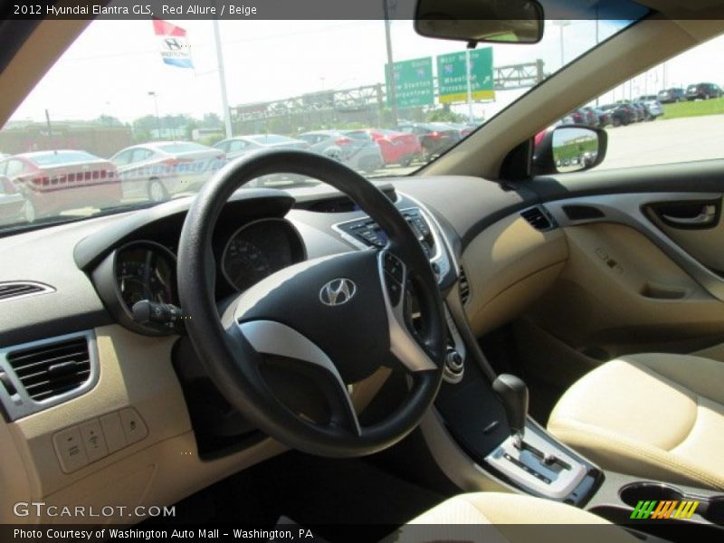 Red Allure / Beige 2012 Hyundai Elantra GLS