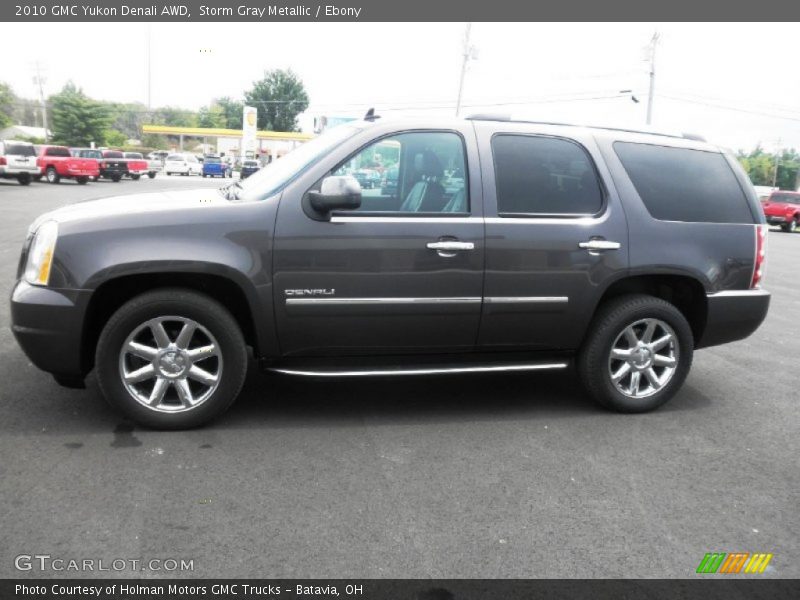 Storm Gray Metallic / Ebony 2010 GMC Yukon Denali AWD